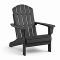 Fauteuil Adirondack en bois composite noir