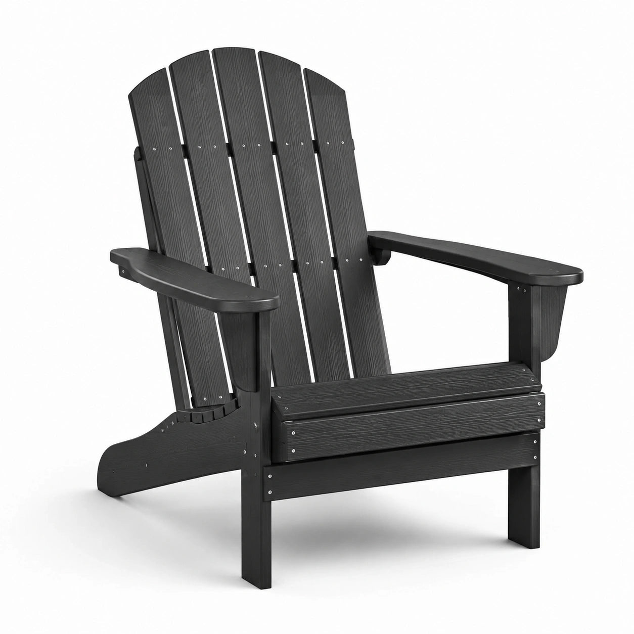 Fauteuil Adirondack en bois composite noir