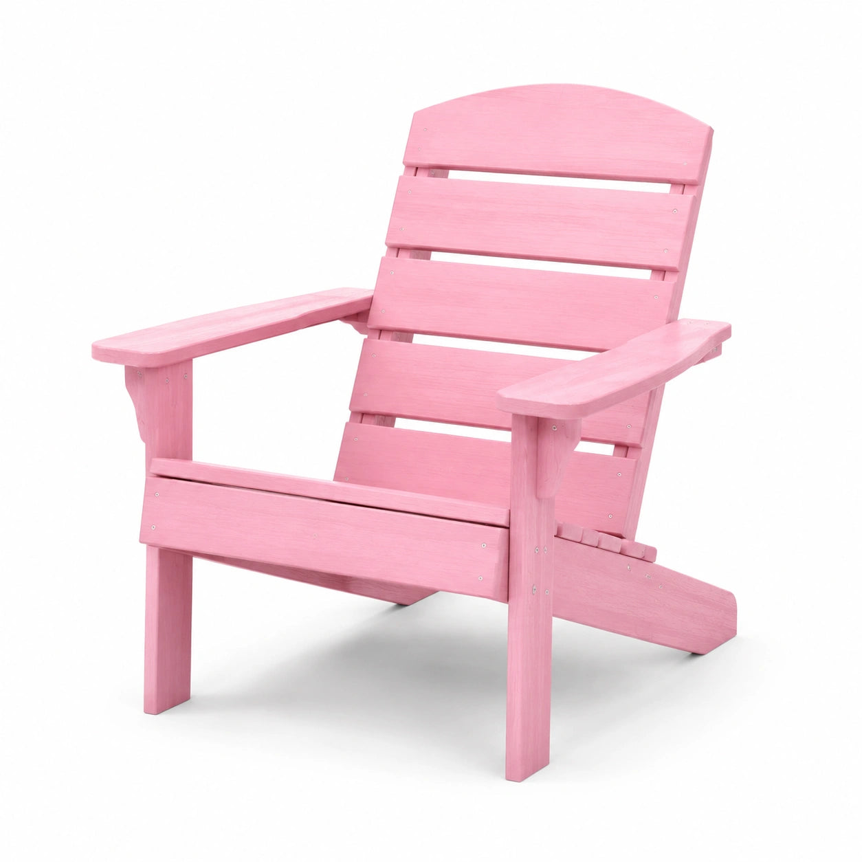 Fauteuil Adirondack en Bois d'Acacia Peint en Rose