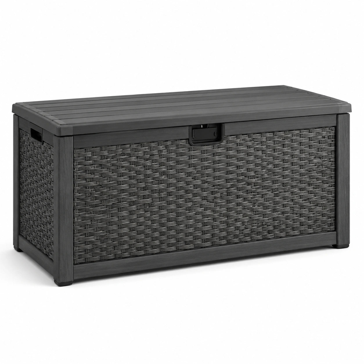 Coffre de rangement en plastique gris 120cm x 60cm x 54cm